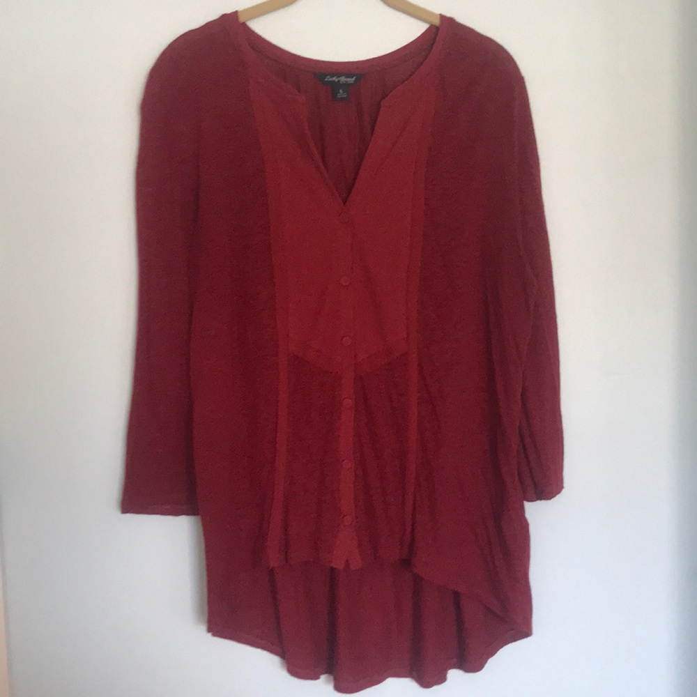 Red blouse!